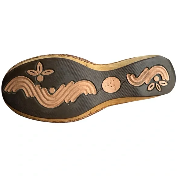 Clarks Artisan Collection Retro Mary Jane Style Leather Wedge Heels Women’s 7 - Picture 4 of 9